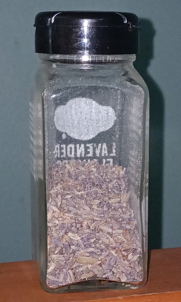 Picture of whole lavender in jar