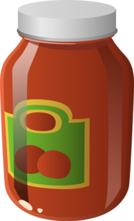 Image of jar of tomato sauce